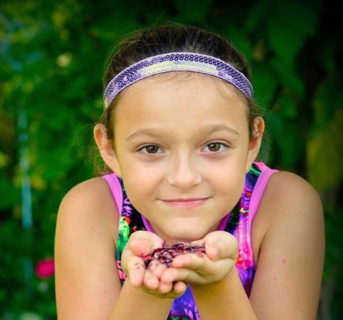 Lavender Sequin Headband