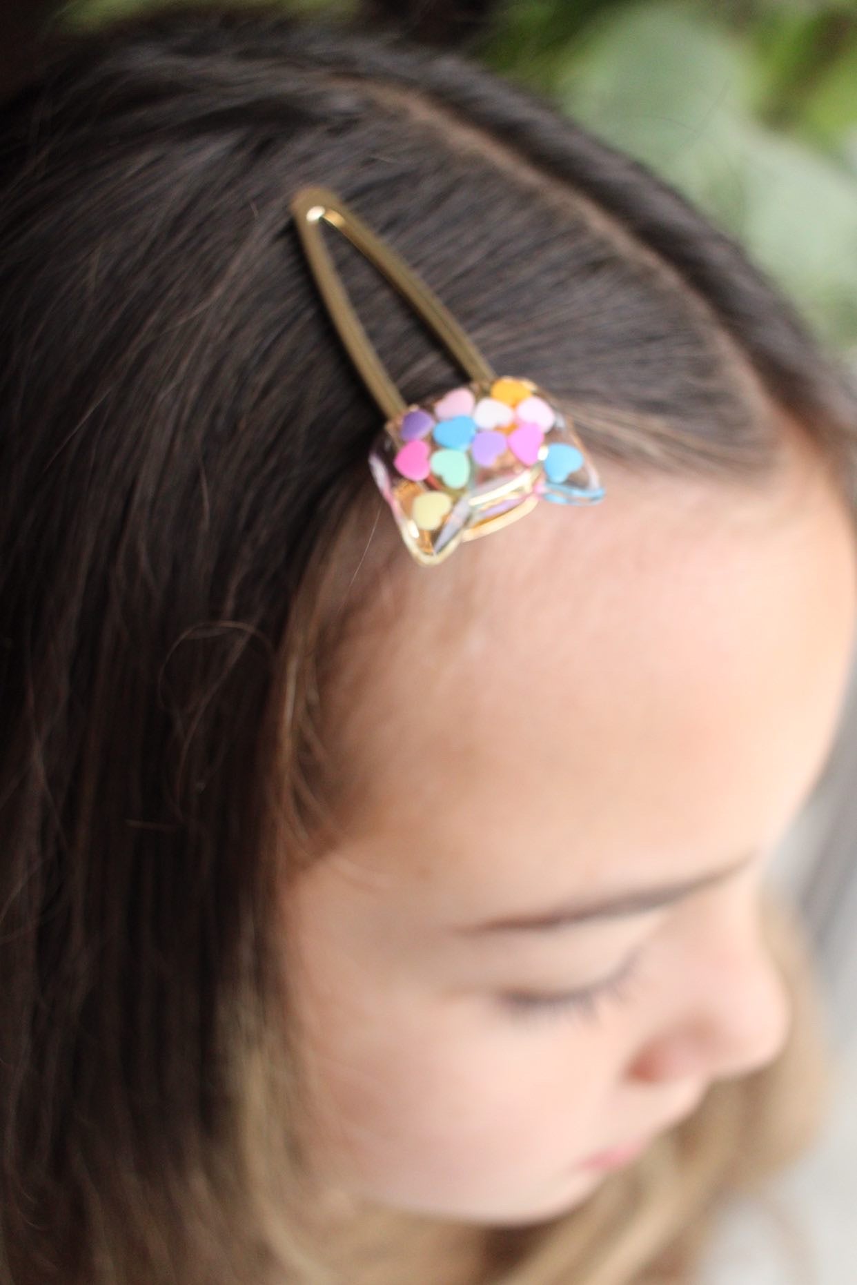 Cat Love Confetti Hair Clip Set