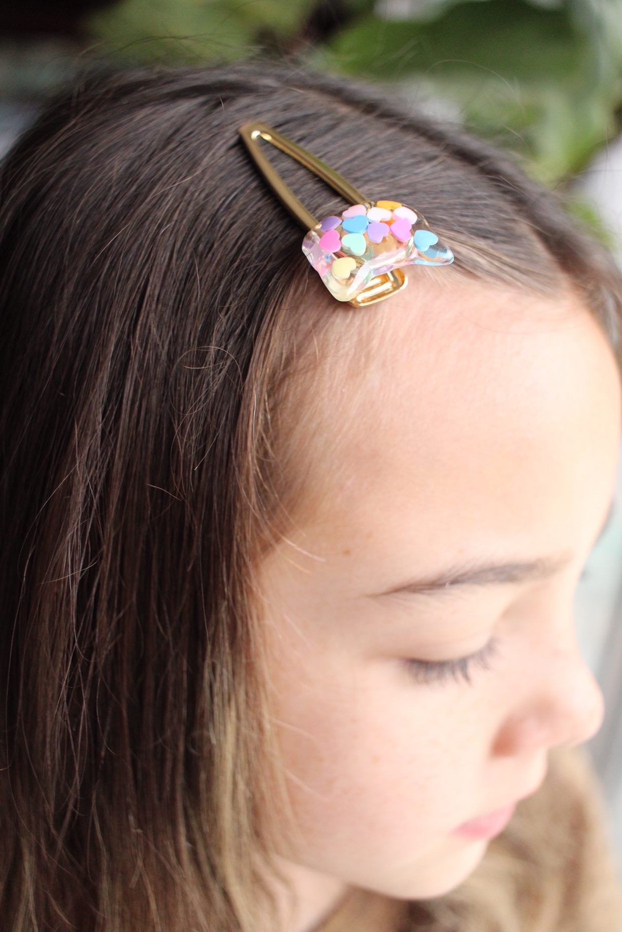 Cat Love Confetti Hair Clip Set