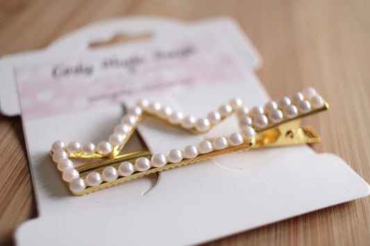 Pearl Crown Hair Clip