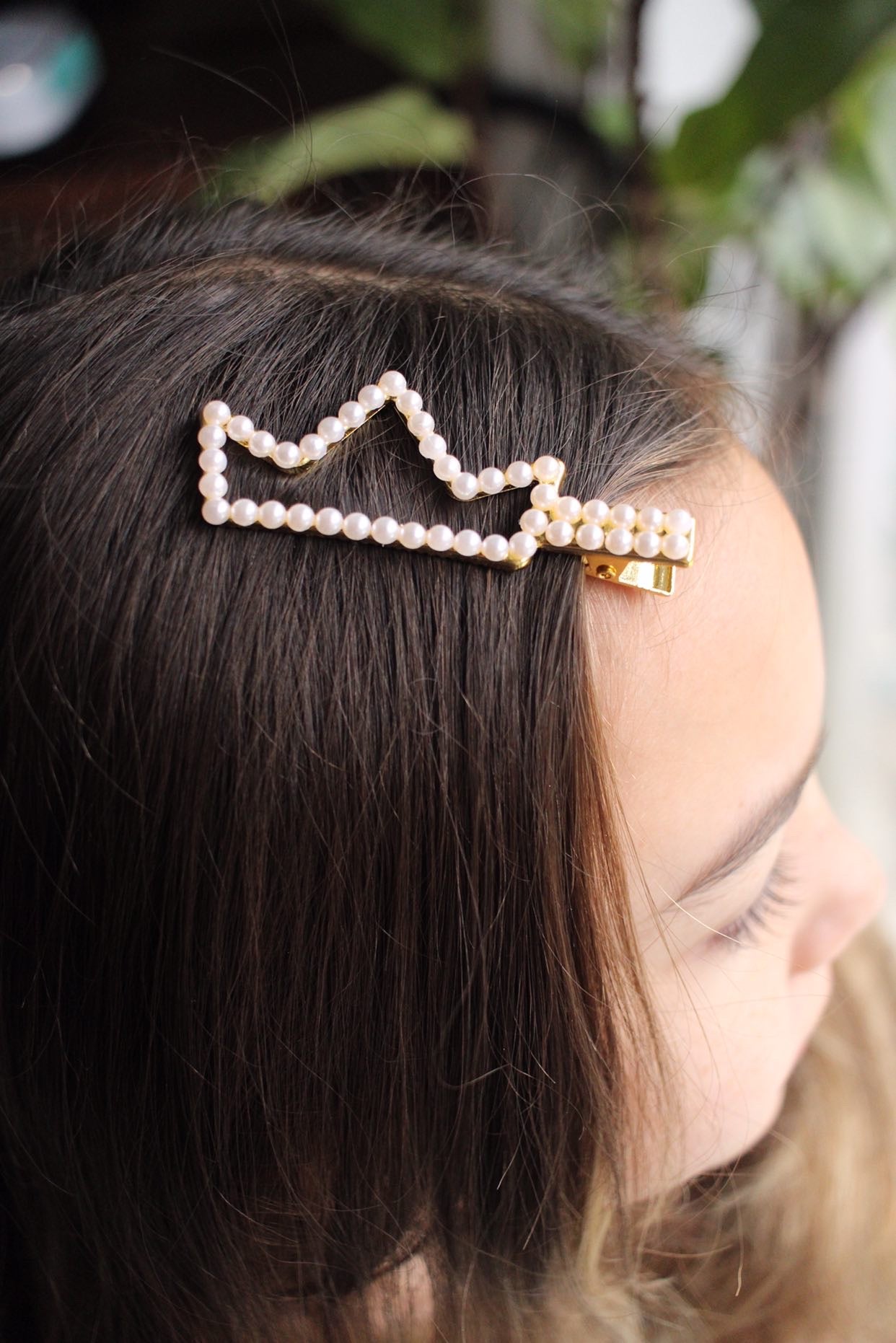 Pearl Crown Hair Clip