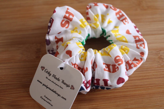 Pronoun Zipper Scrunchie