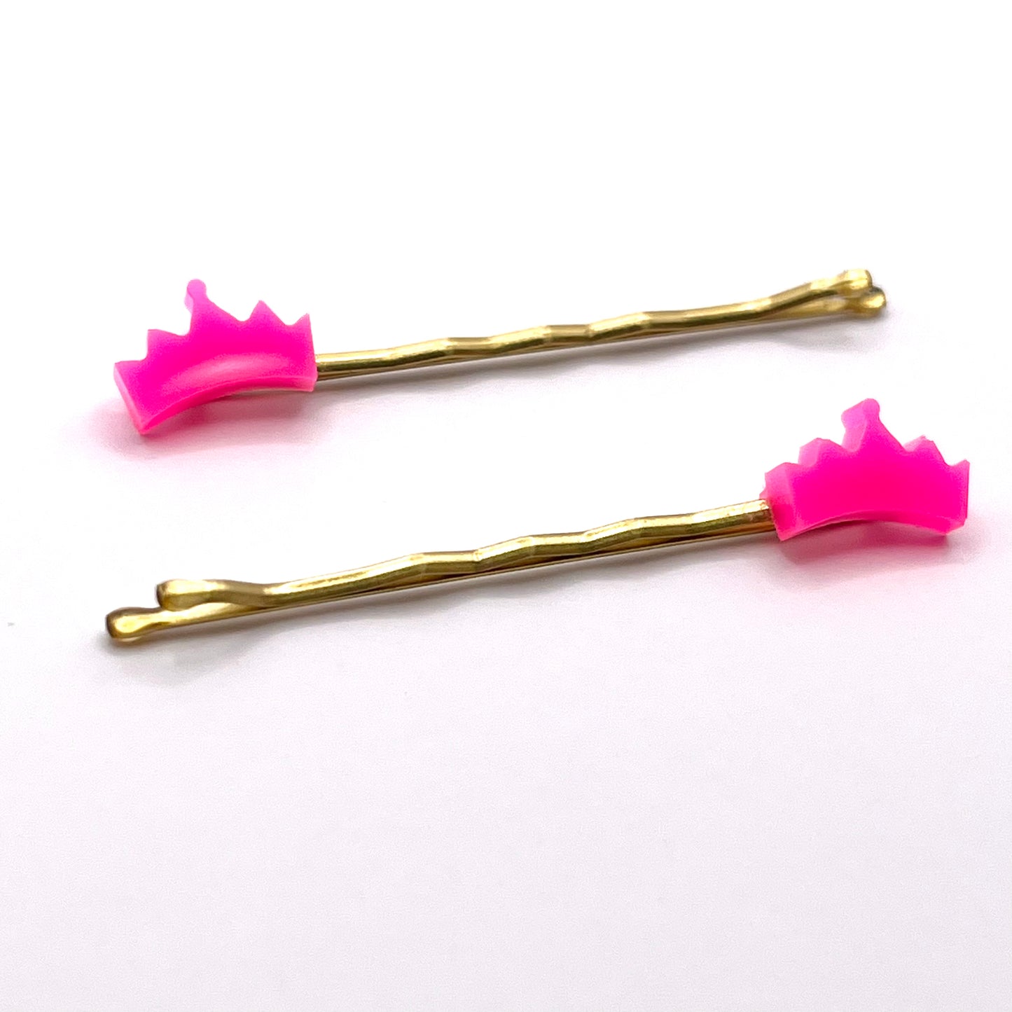 Pink Crown Bobby Pin Set